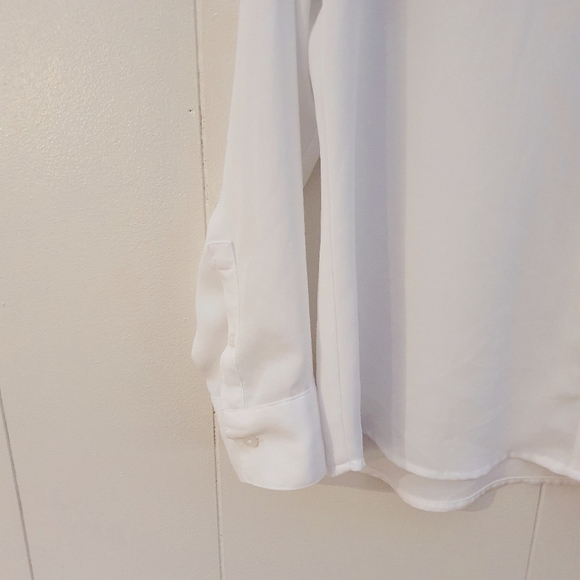 Express Portofino Button Down Shirt | Slim Fit | White | Size L - Picture 4 of 7